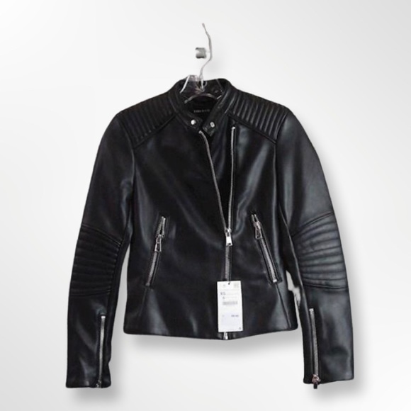 Zara Jackets & Blazers - Zara Basic Black Moto Jacket NWT